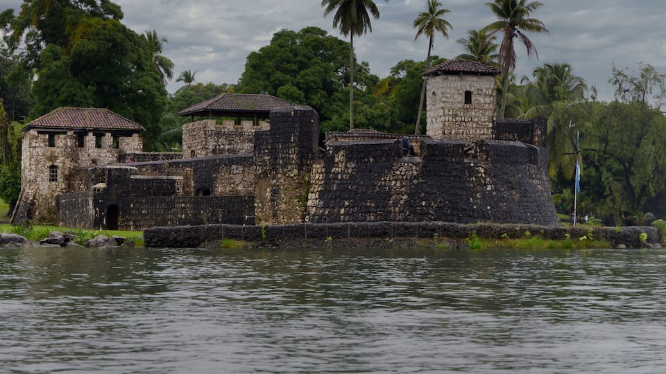 The Castle of San Felipe de Lara at the entrance to Lake Izabal, Guatemala