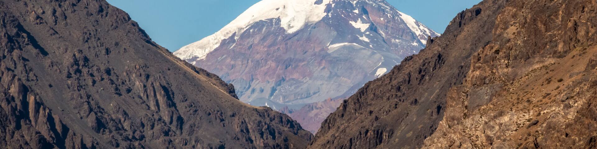 Tupungato volcano at Cordillera de Los Andes - Mendoza Province, Argentina