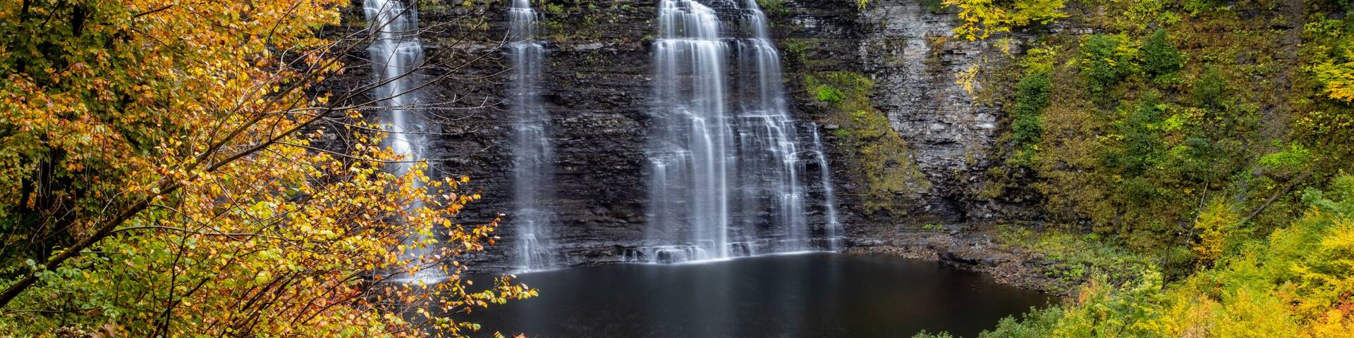 Scenic view of Salmon River Falls in New York, USA