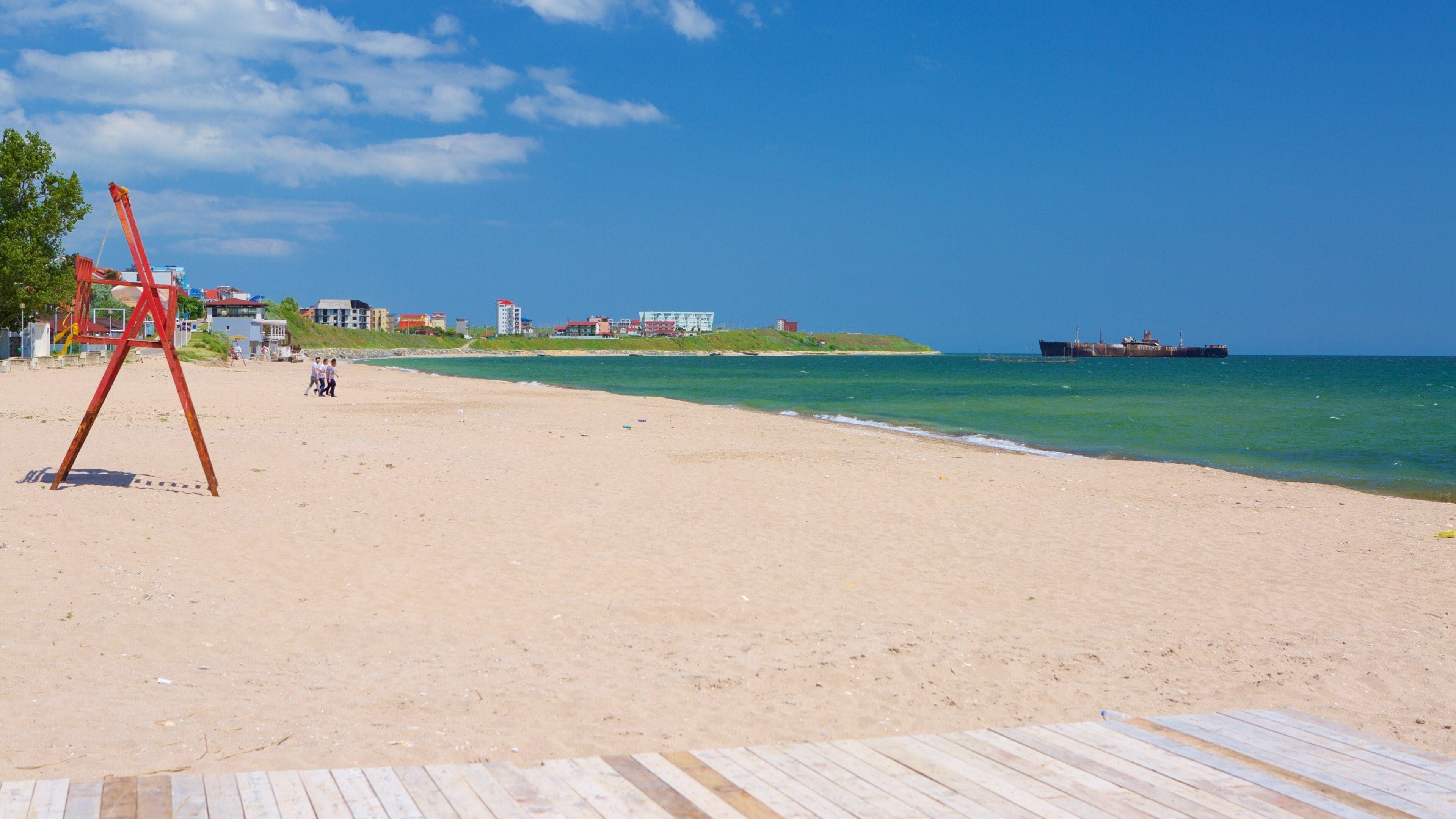 Costinesti Beach showing general coastal views and a sandy beach