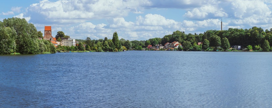 Stadtansicht - Seenplatte - Panorama, Banner, Bannergröße, Hintergrund