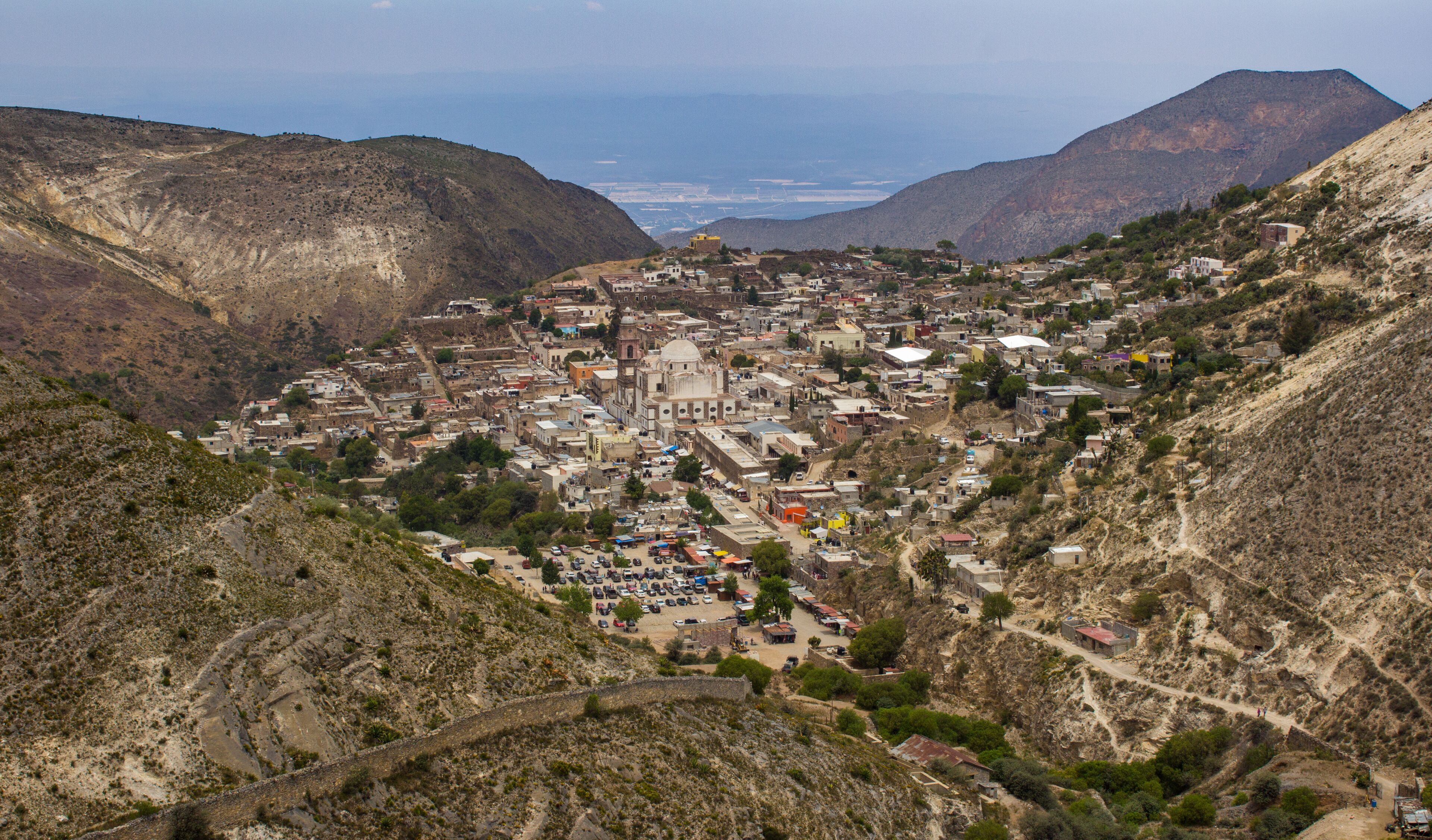 Vista general del pueblo mágico de Real de Catorce