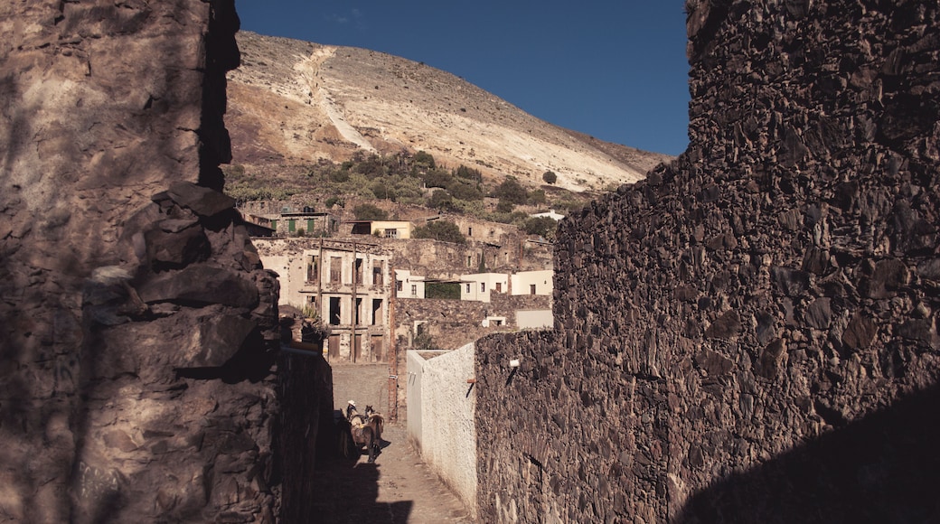 Panoramic view of Real de Catorce Mexican Town of San Luis Potosi City