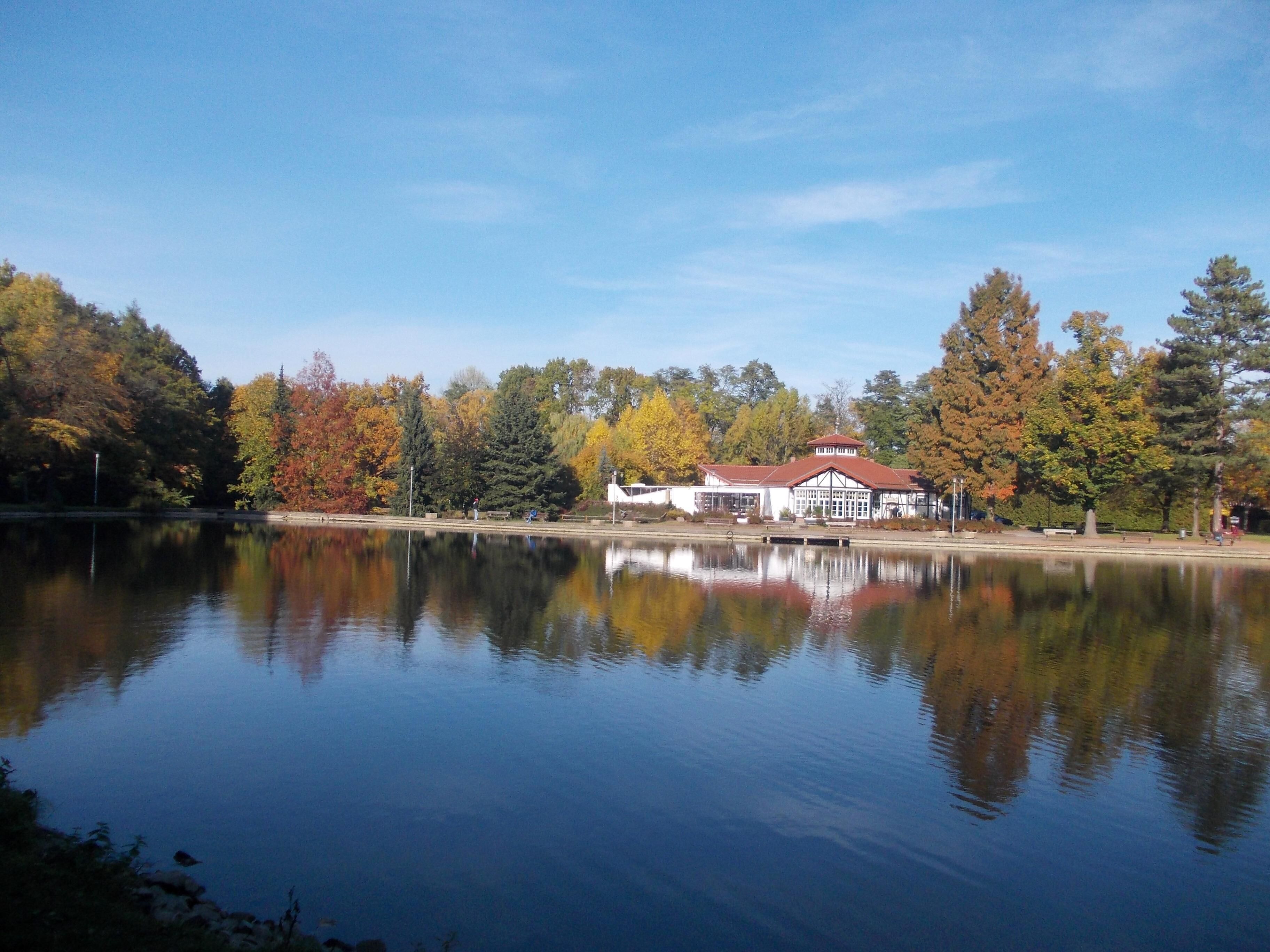 Bürgergarten park in Döbeln (Mittelsachsen district, Saxony)