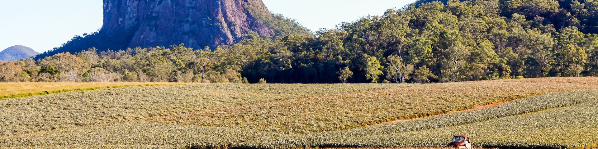 Mount Tibrogargan, Glasshouse Mountains, Sunshine Coast Hinterland, Queensland, Australia.