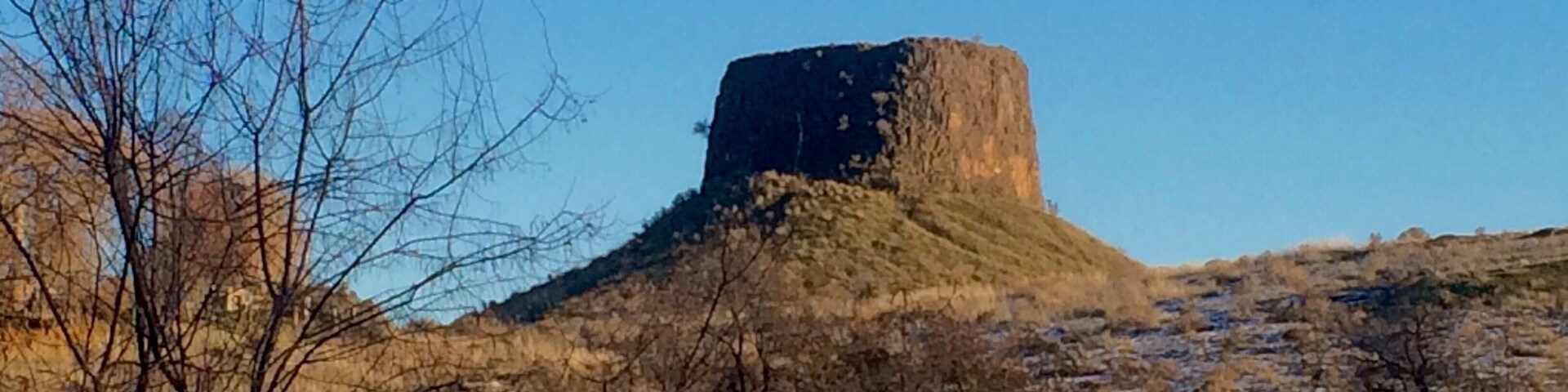 Shot from the park.  Beautiful I'm winter