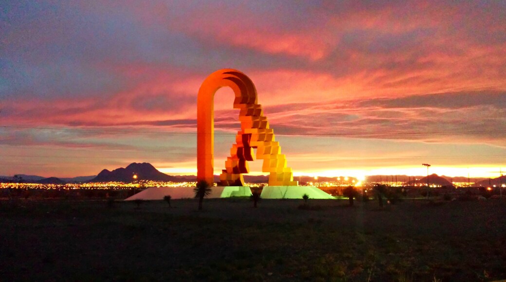 Atardecer en la Puerta de Chihuahua, México.