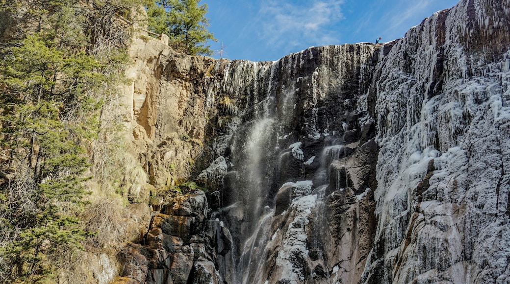 The National Park of Copper Canyon in Chihuahua Mexico is one of the most shoking #nature landscapes in Mexico. This is a forrest area where temperatures in the winter can go below 0 C°, freezing the water and thus the waterfalls.
