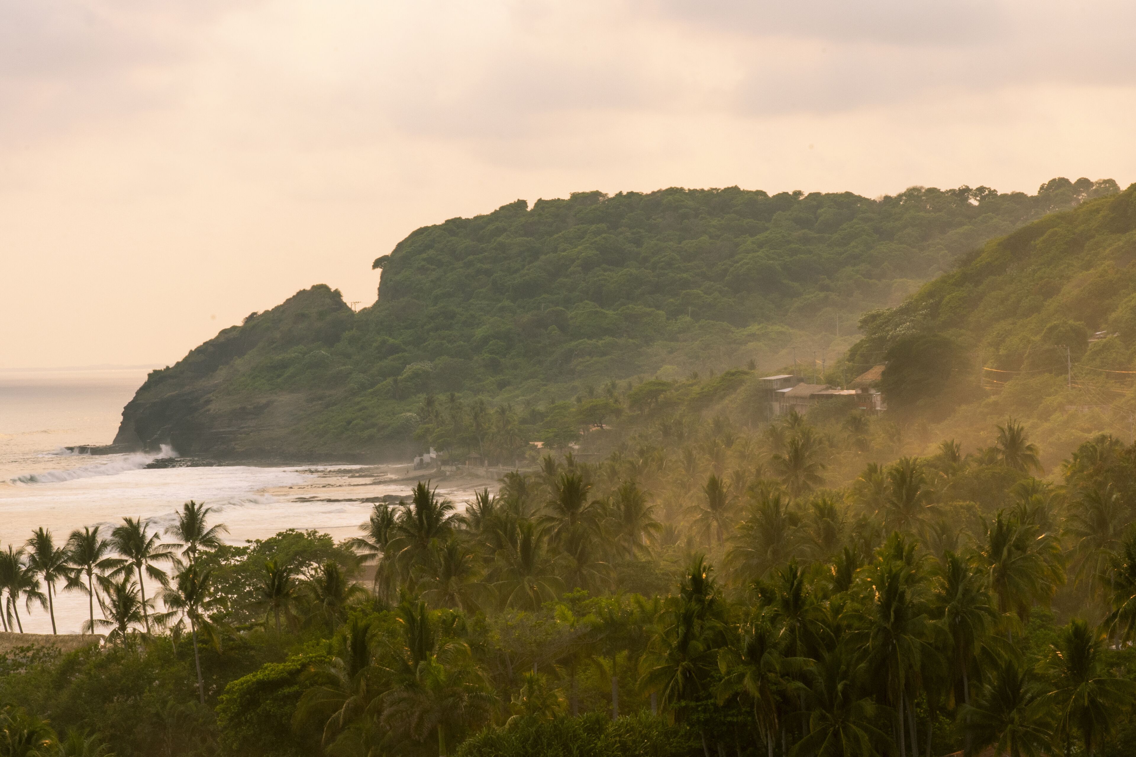 Tropical landscape of Mizata, El Salvador