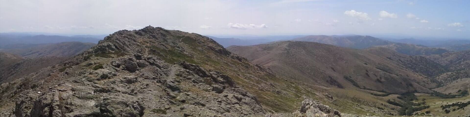 panoramica dalla cima del Gennargentu