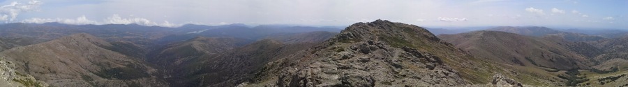 panoramica dalla cima del Gennargentu