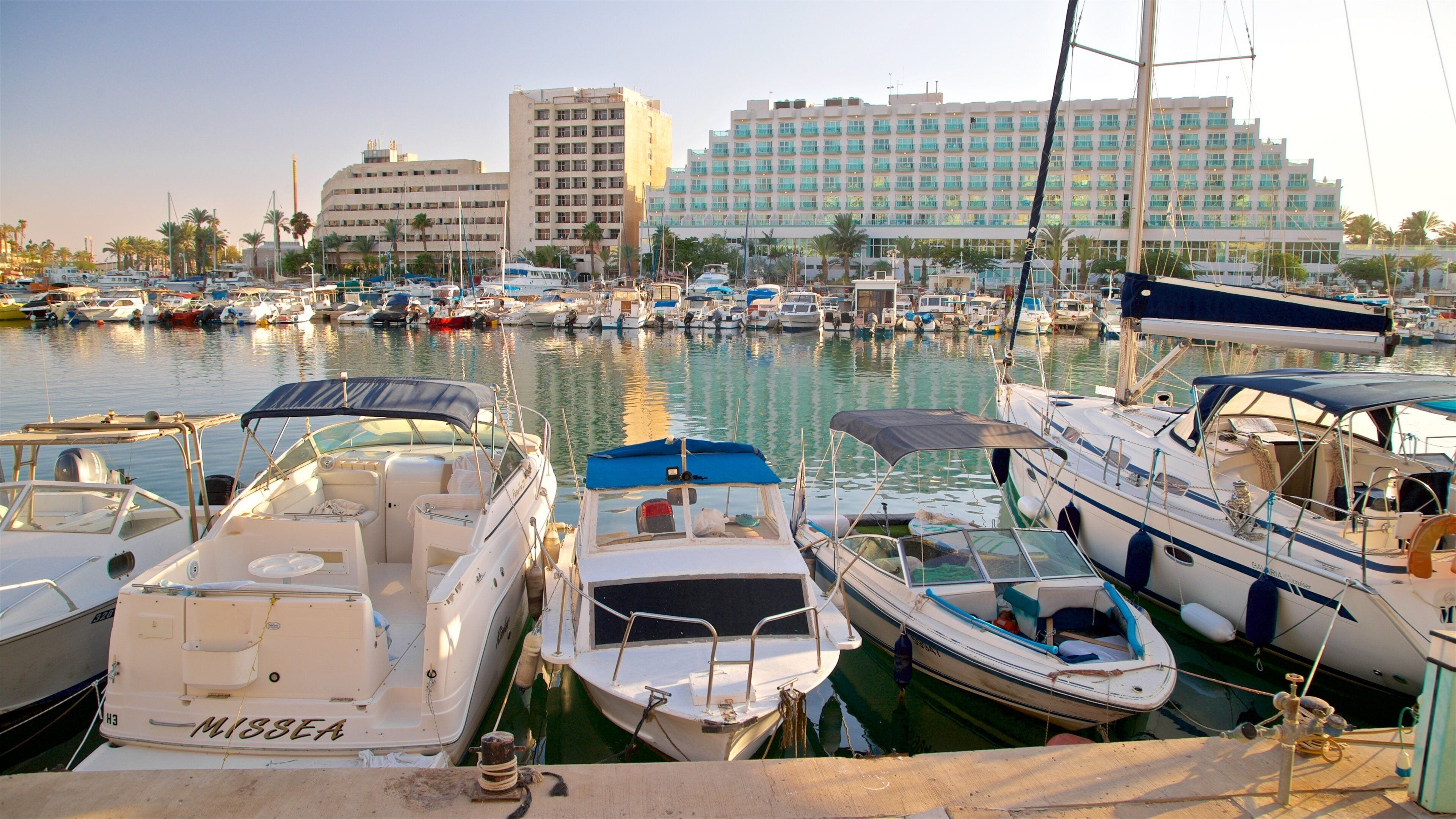 Eilat Marina featuring a bay or harbor