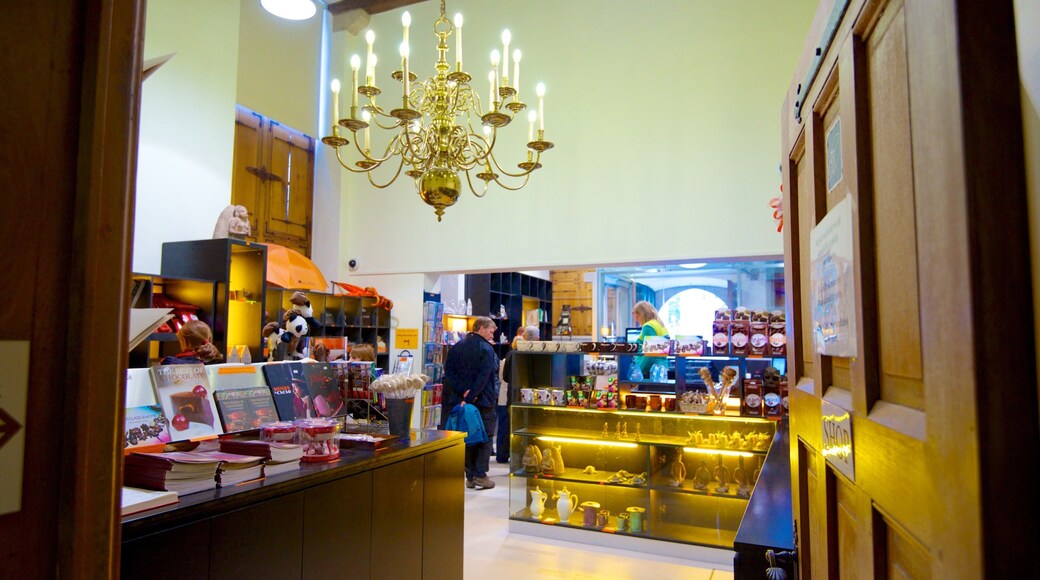 Choco-Story Museum showing interior views as well as an individual male