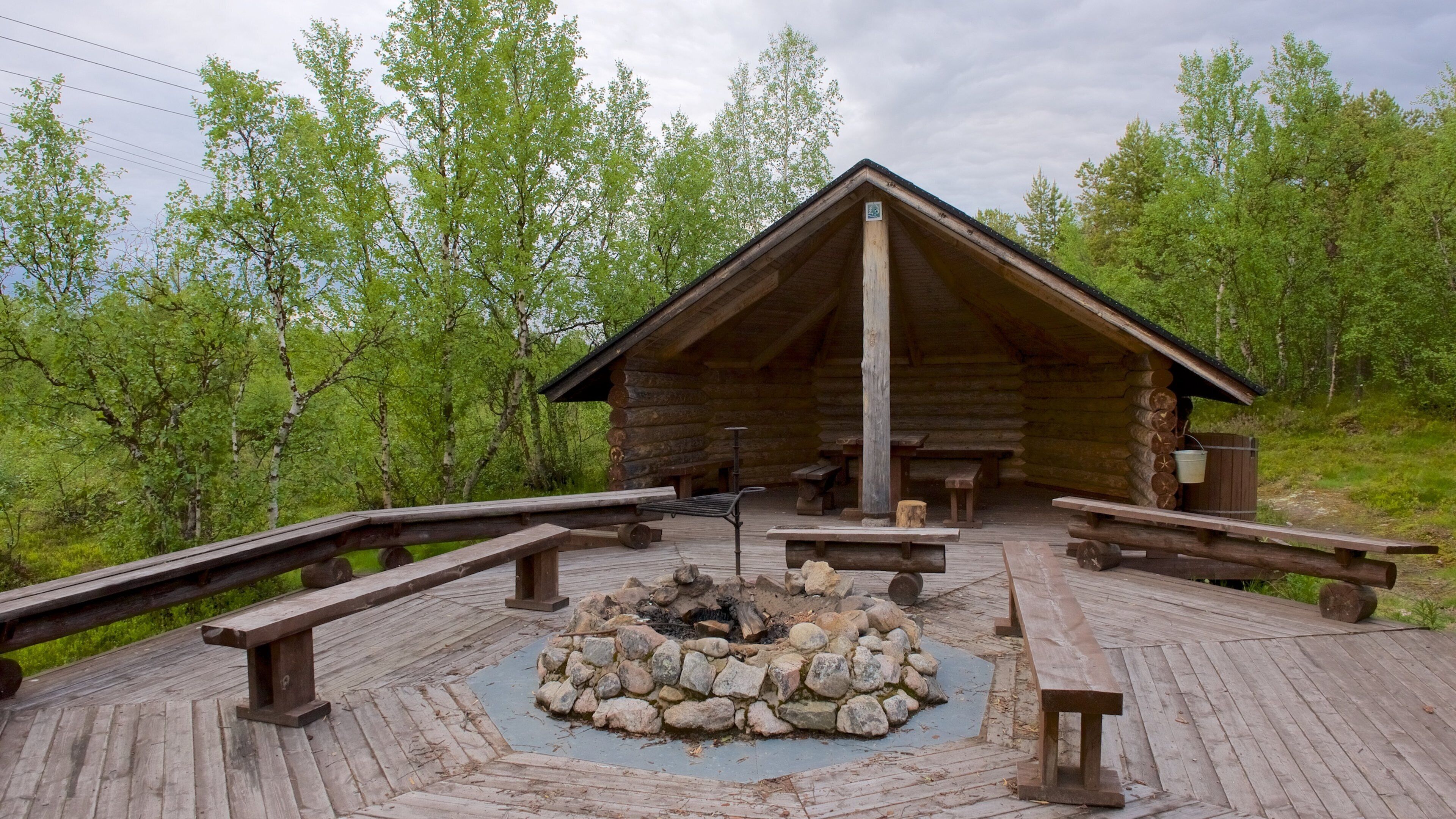 Sotkajarven Bird-Watching Tower showing tranquil scenes