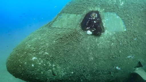 A sunken Airbus cargo plane lies 18 meters deep just off the coast of Kusadasi, Turkey. This incredible dive site acts as an artificial reef, and attracts wildlife back to the area.
#LocalSecrets #Turkey #SCUBA