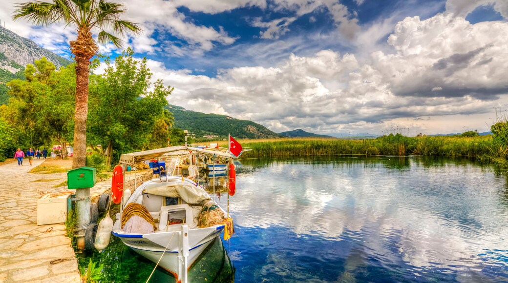 Azmak Stream view in Akyaka Village. Akyaka is popular tourist destination in Turkey.