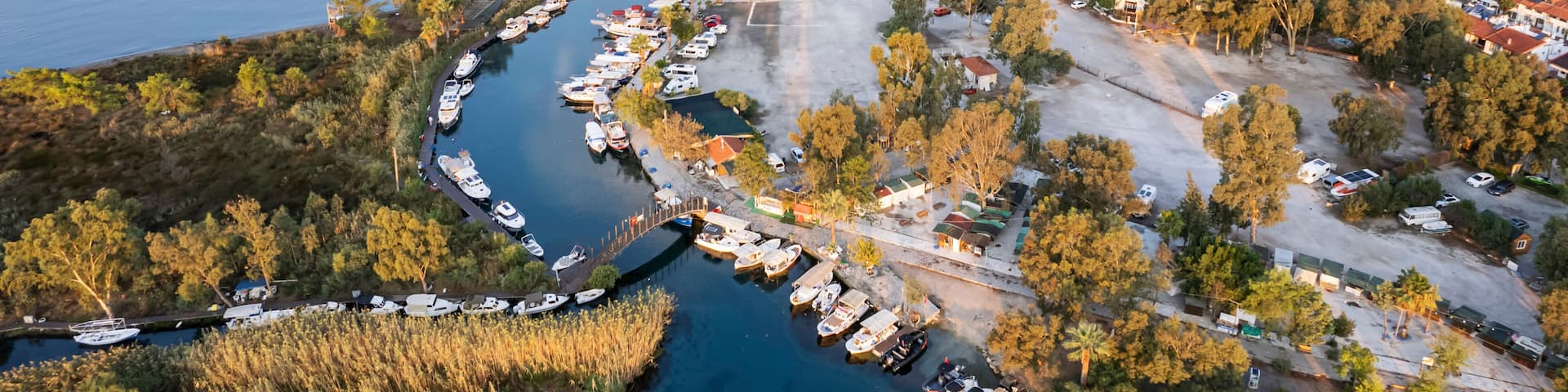 Aerial view of Akyaka - Muğla Turkey