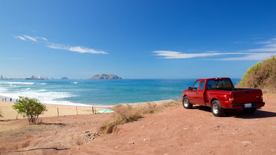 Mazatlan which includes general coastal views, views and a beach
