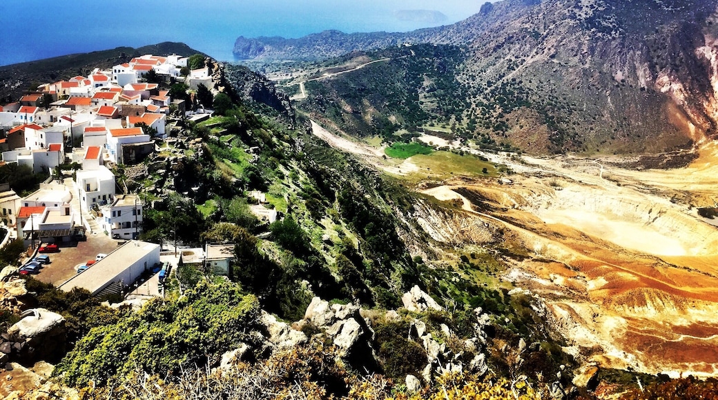 Nisiros island with volcano