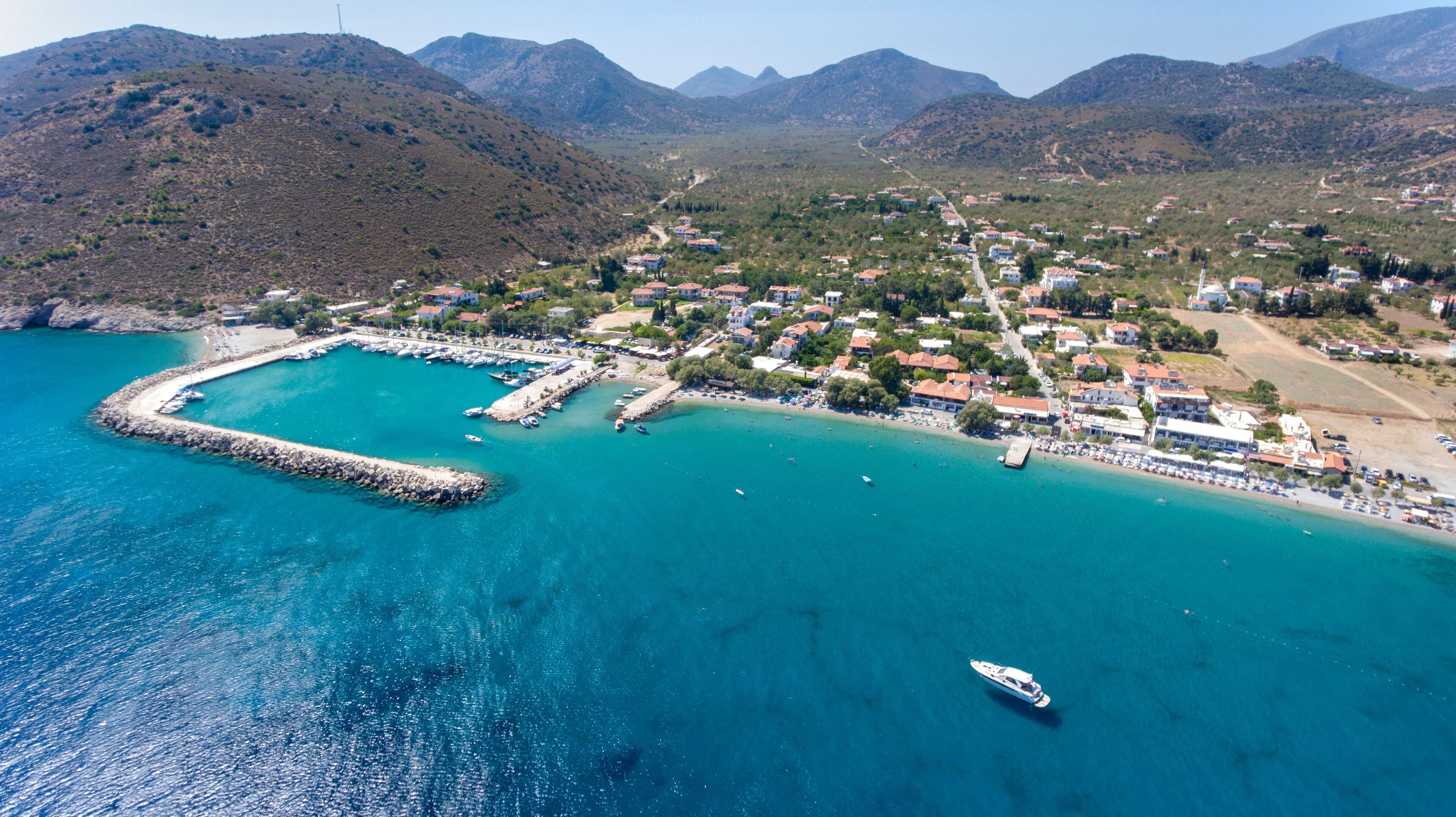 palamutbuku datca mugla turkey drone shot