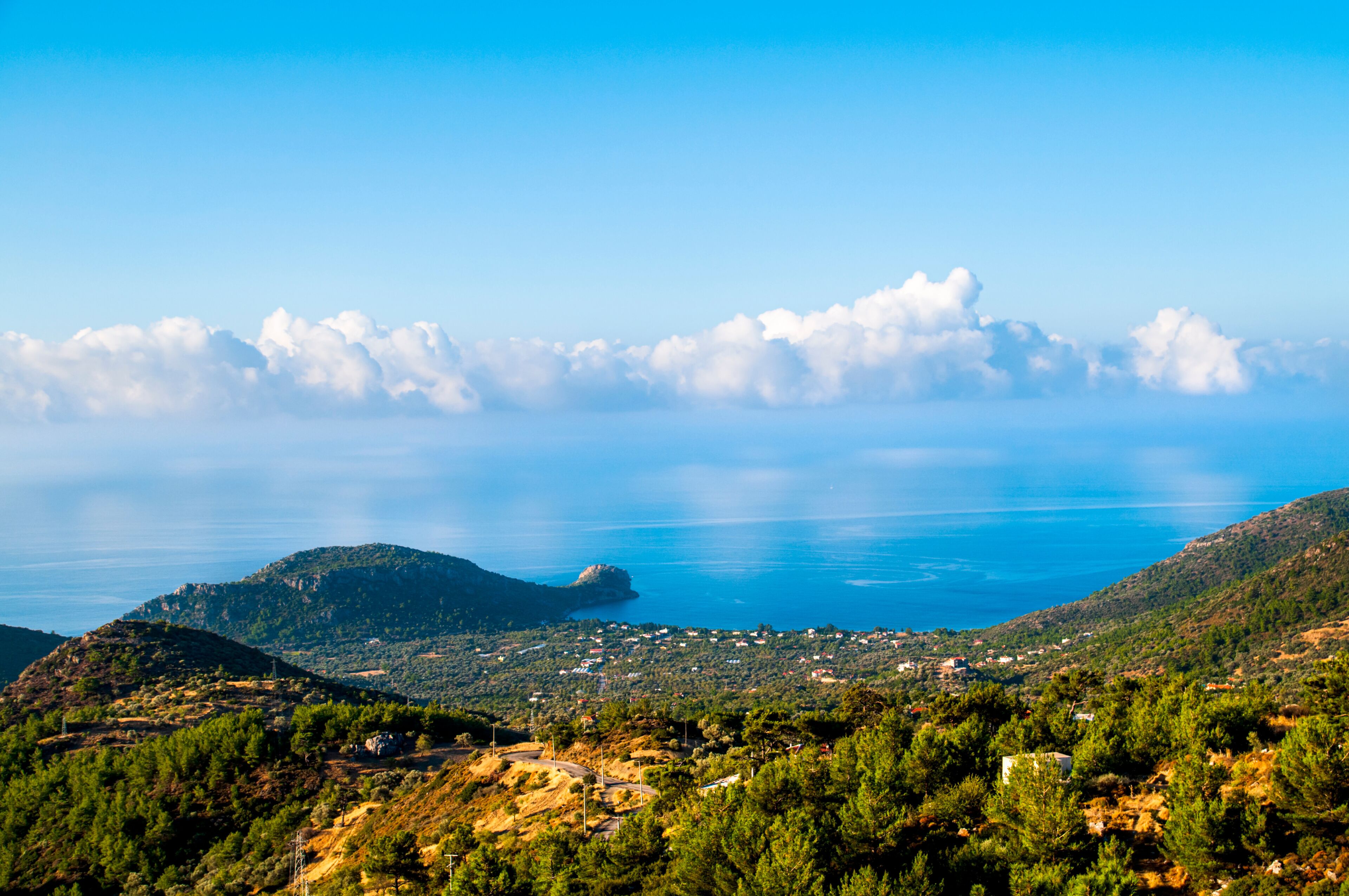 Palamutbuku Beach view in Datca Peninsula of Turkey