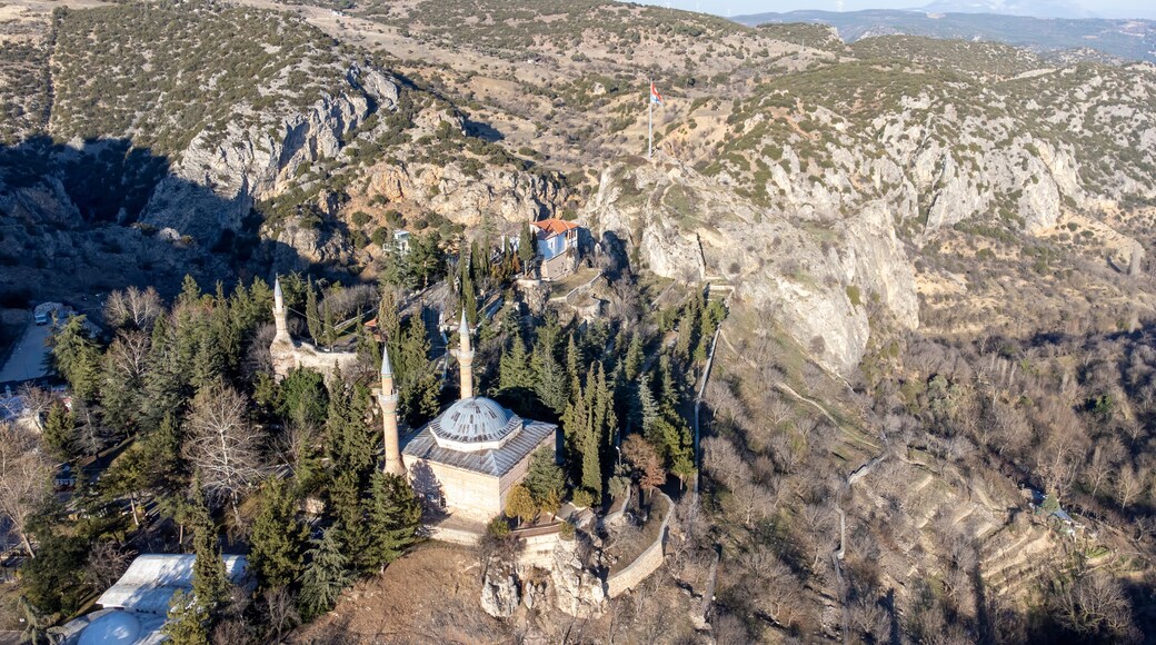 Seyh Edebali mausoleum - tomb and mosque. Bilecik - Türkey. Turkish name; Seyh Edebali Turbesi.