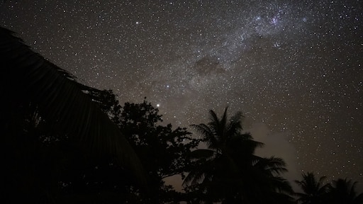 Night sky in the countryside of Tahiti