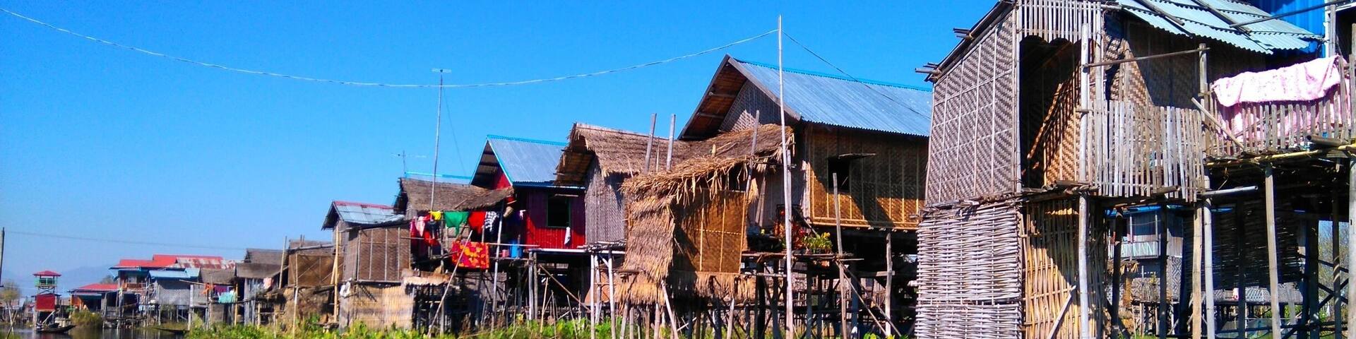 Houses on Inle Lake