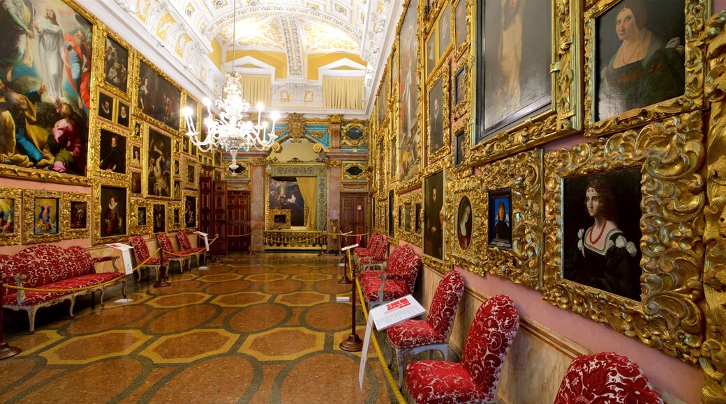 Palazzo e Giardino Borromeo caracterizando elementos de patrimĂŽnio, vistas internas e arte