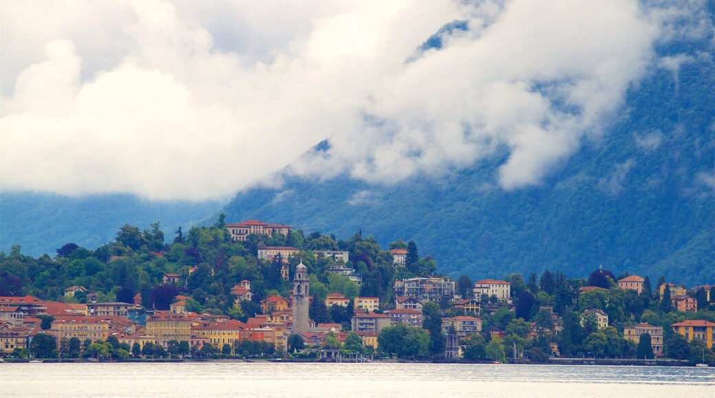 Villa Fedora which includes a lake or waterhole, a small town or village and mountains