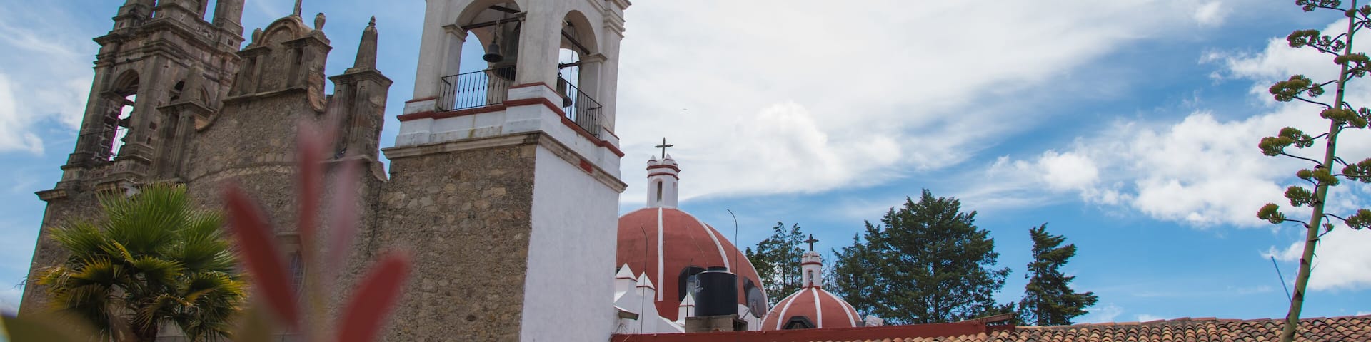 Villa del Carbon, Mexico - Jul 07 2018 Temple of Nuestra Señora Santa María de la Peña de Francia, "Temple of Our Lady Saint Mary of the Boulder of France boulder" Most important building of the Town