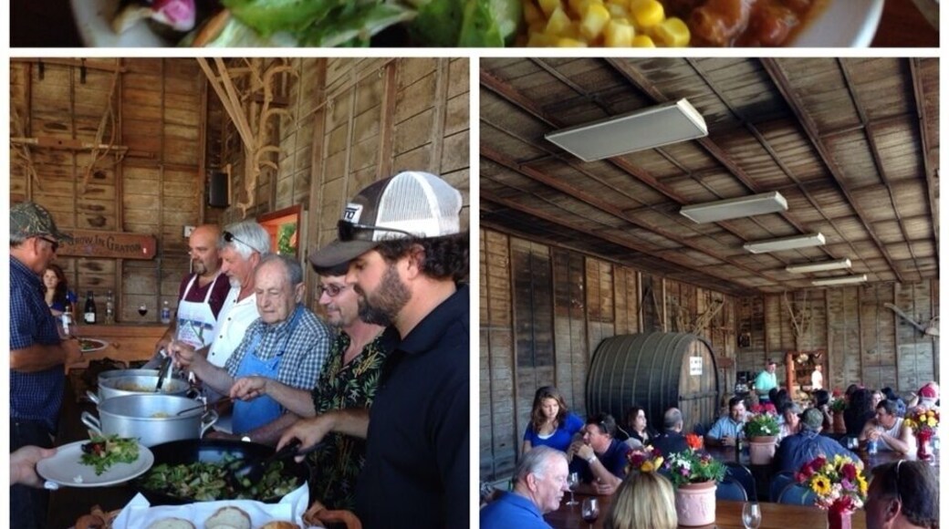 Great private BBQ at the Dutton Ranch. 5th generation farmers. Great place, people & food.