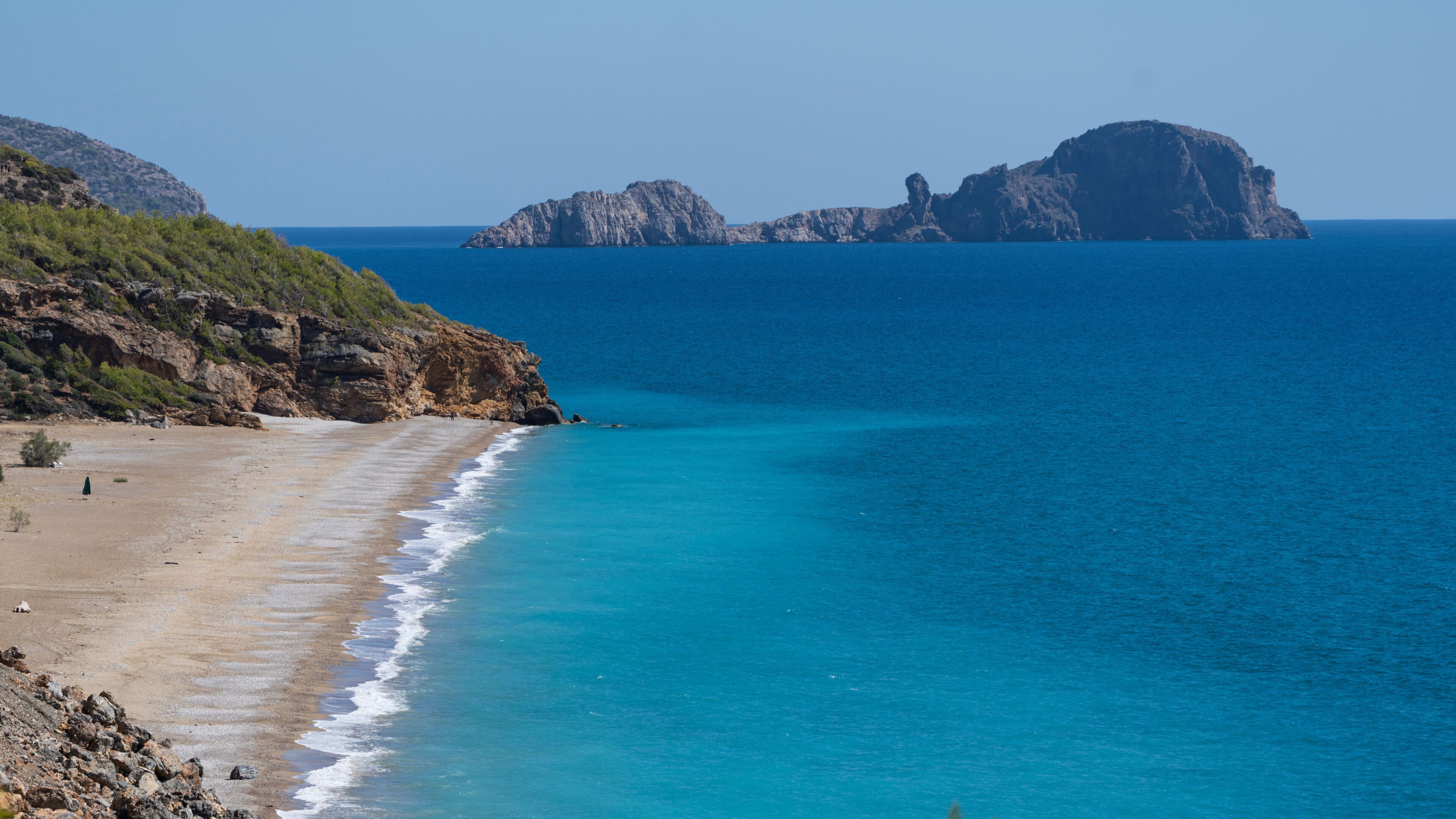 Yanisli Cave Beach Drone Photo, Gulnar Mersin, Turkey