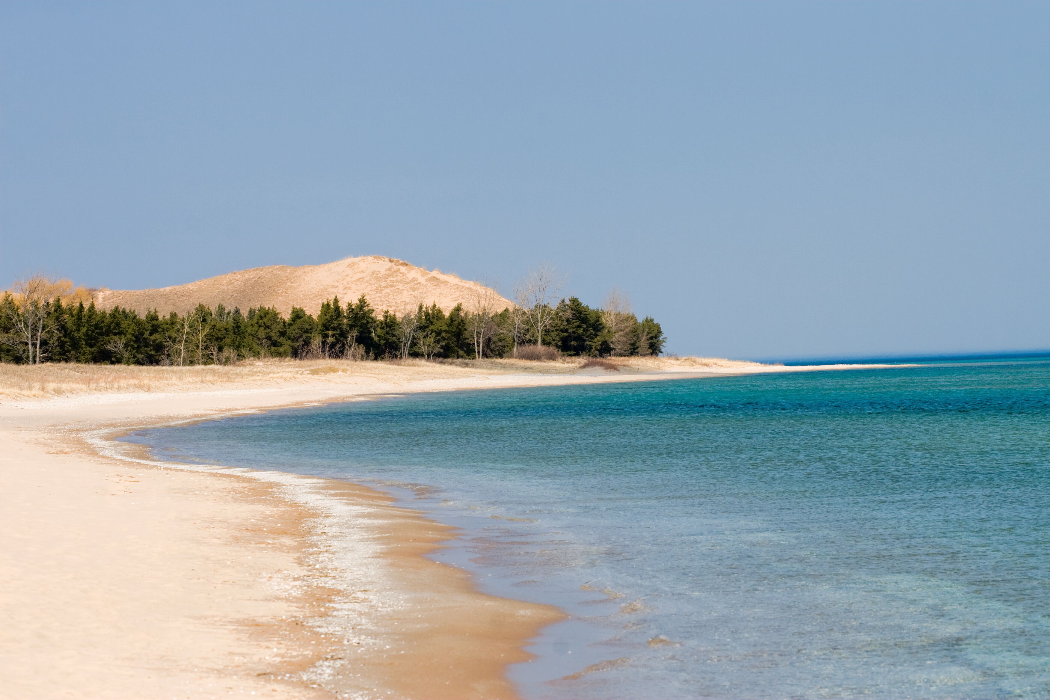 The cold blue green waters of Sleeping Bear Dunes National Lakeshore on Lake Michigan; Shutterstock ID 11327863; Purchase Order: -