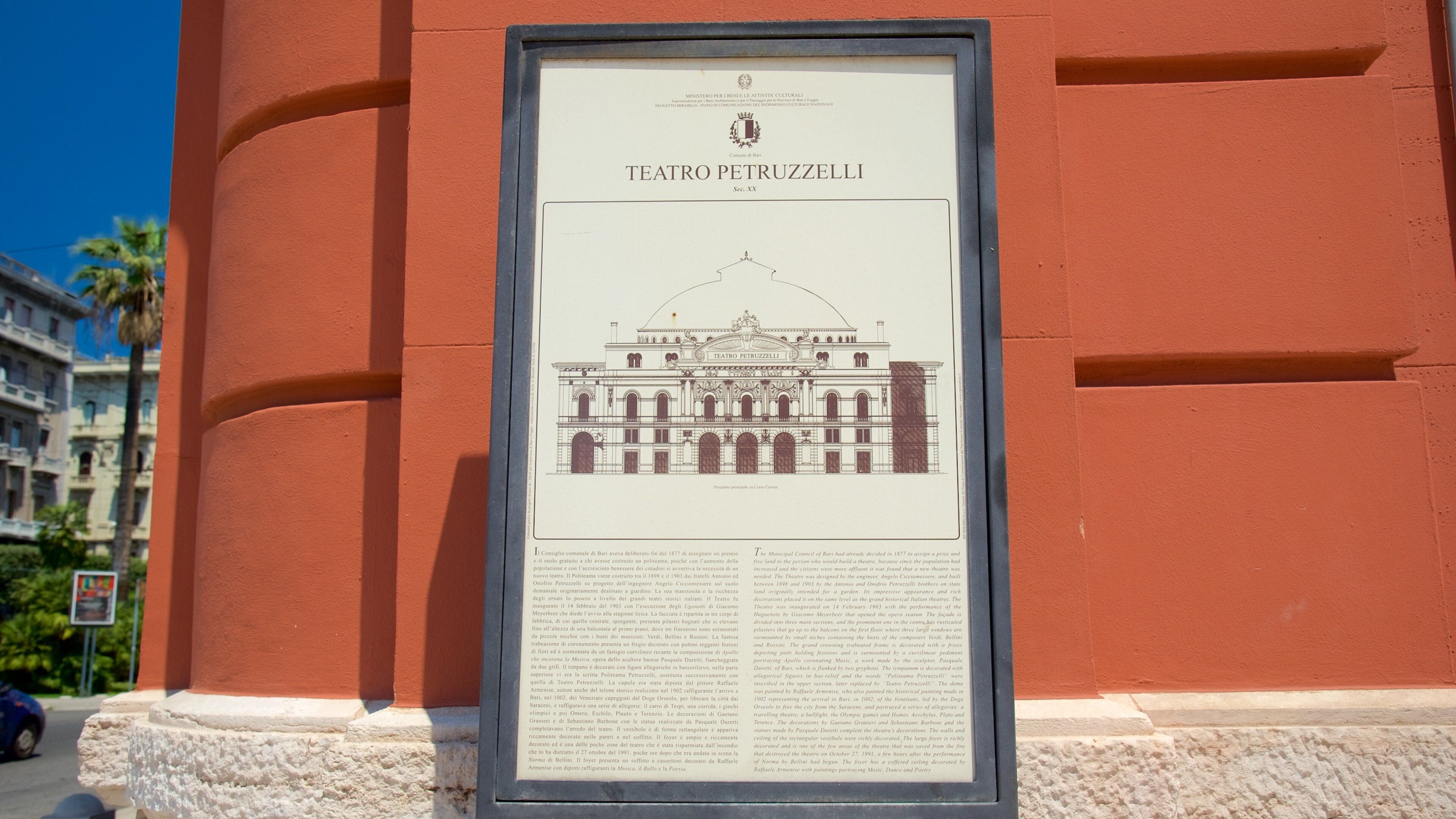 Bari fasiliteter samt skilt