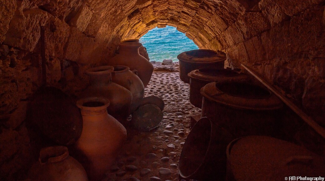 On the way to the monastery you can glimpse little pieces of history in all the nooks and crannies. My favourite was this little niche that peeked out onto the beautiful blue Aegean Sea