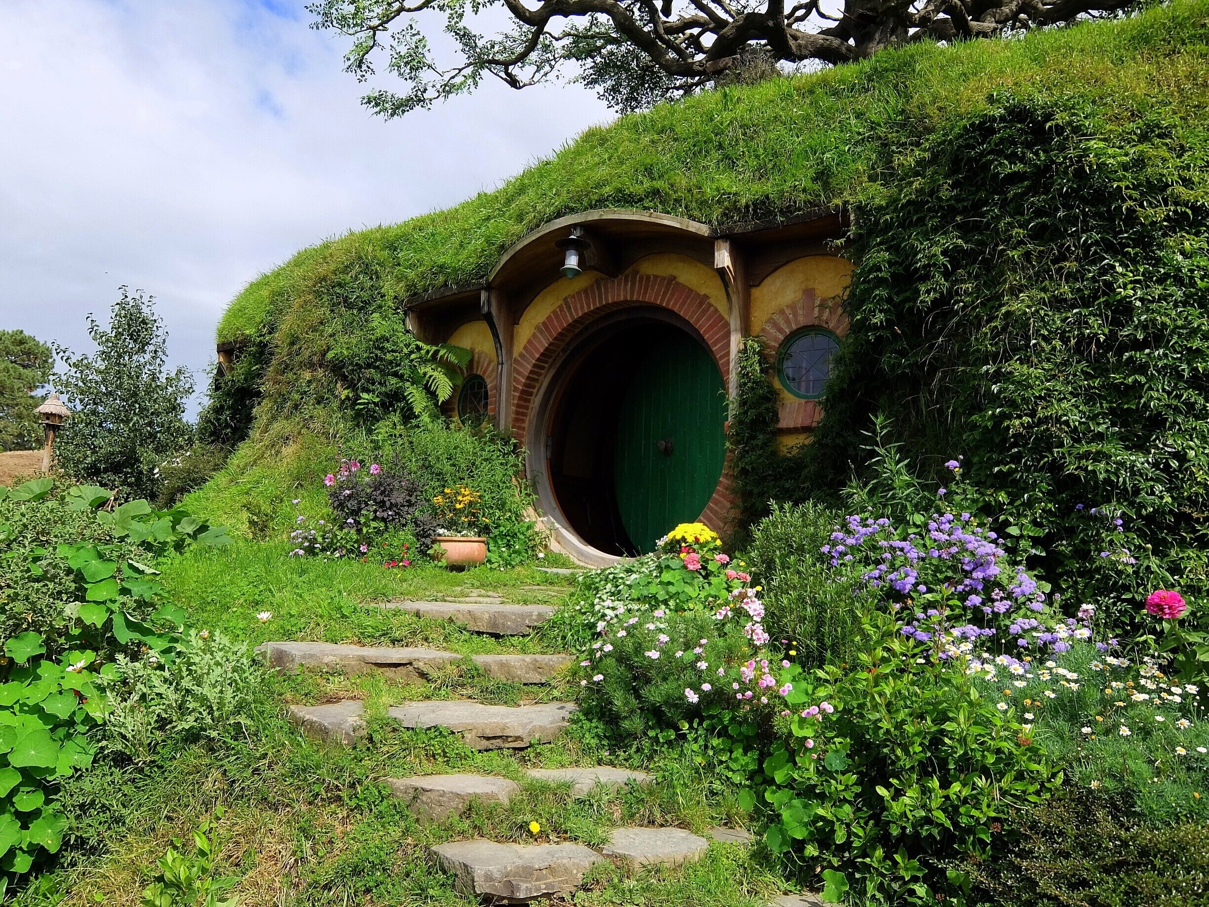 Bilbo's house in Hobbiton.