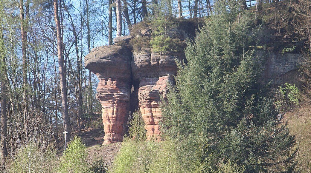 Rodalben, view to "Bruderfelsen"