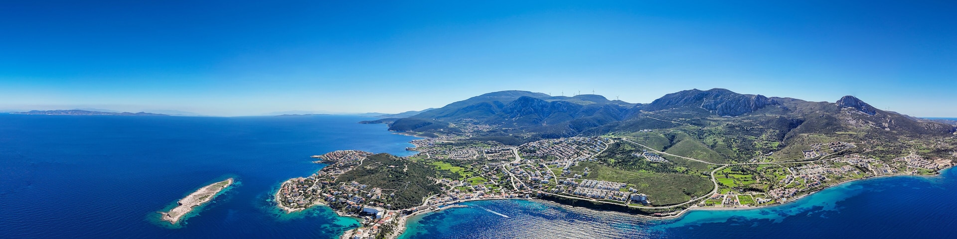 Scenic view of Karaburun izmir Turkey