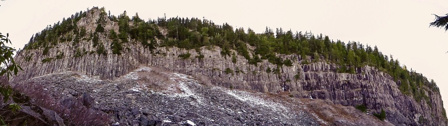 The goal: get to the top of that rock.