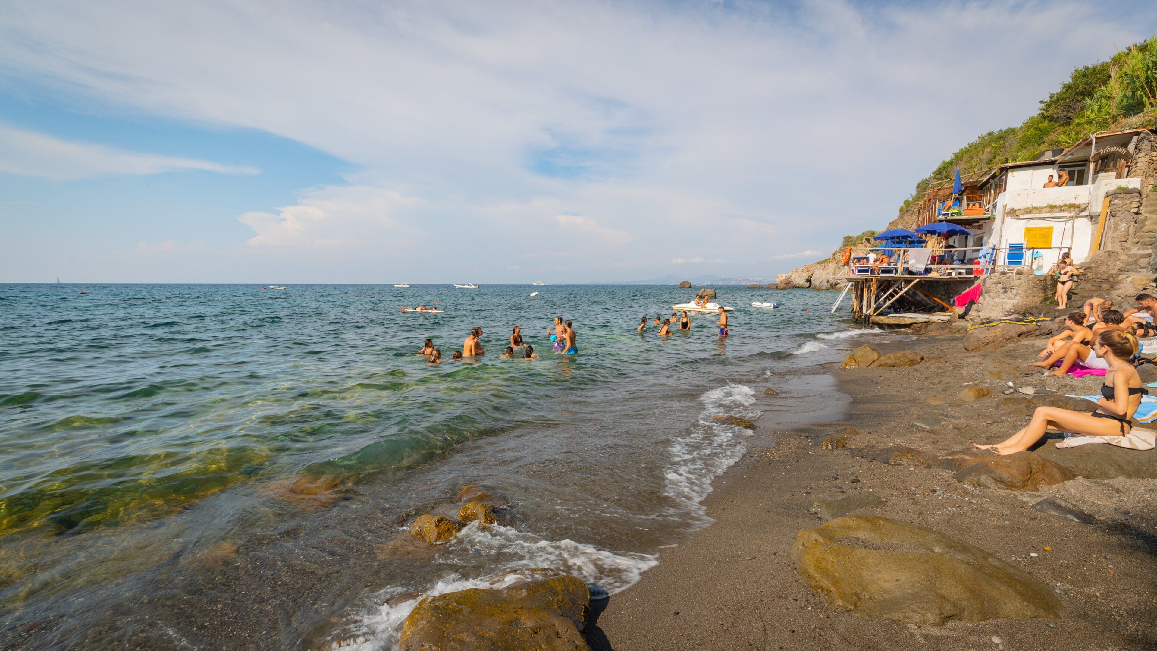 Spiaggia Degli Inglesi showing a beach, swimming and general coastal views