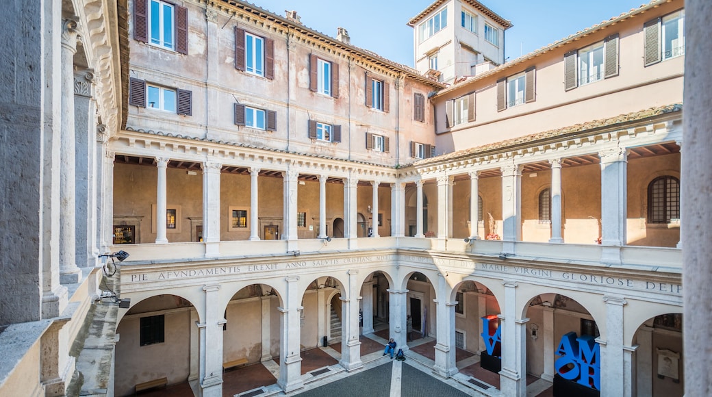 Bramante's Cloister in Santa Maria della Pace, baroque church near Piazza Navona