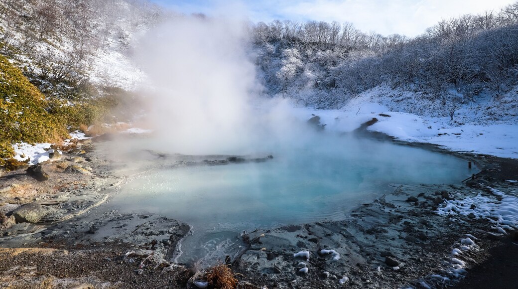 natural landscape of Noboribetsu Onsen and Oyunuma Pond