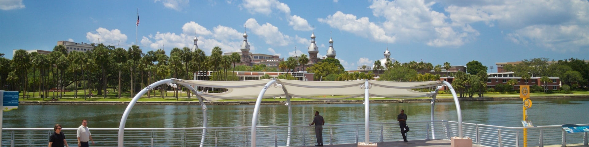 Curtis Hixon Waterfront Park which includes a river or creek