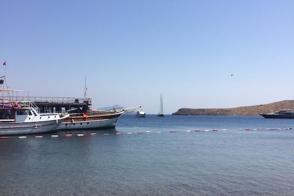 Views out to sea from camel beach.