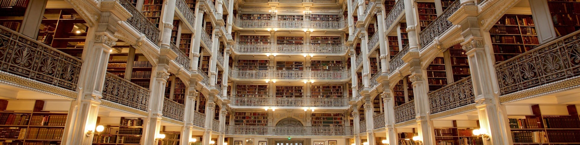 Peabody Institute of the Johns Hopkins University featuring heritage elements and interior views