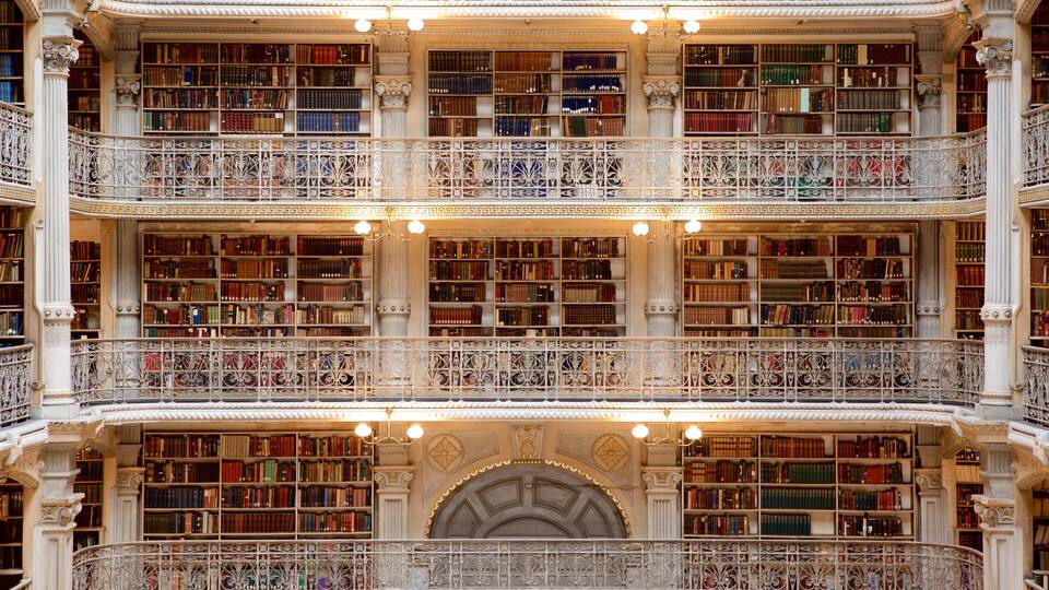 Instituto Peabody da Universidade John Hopkins caracterizando vistas internas