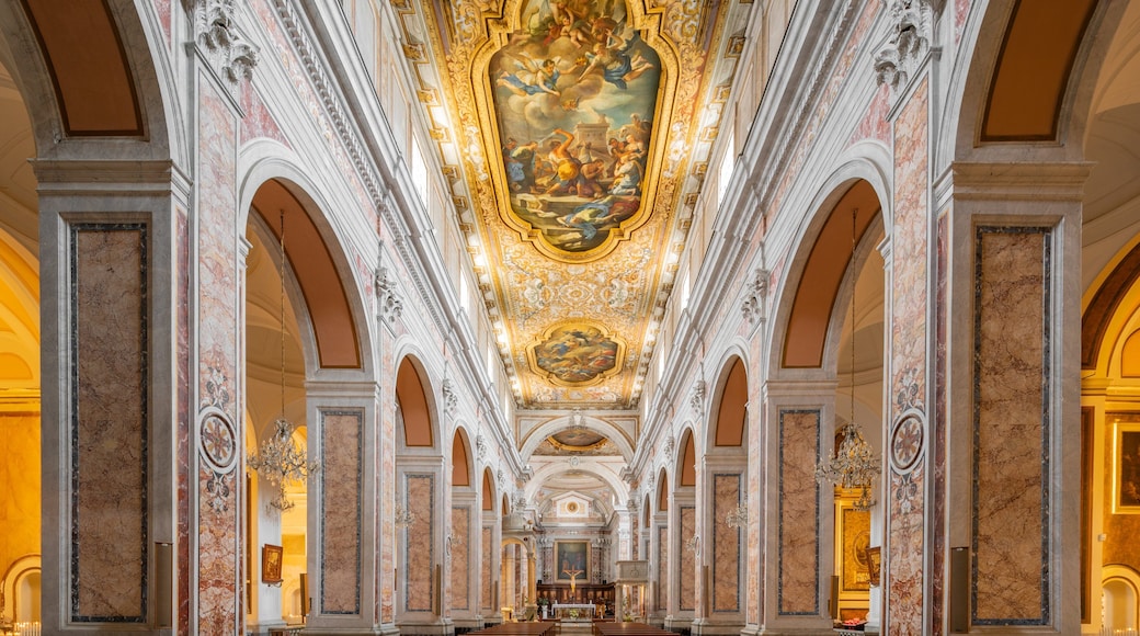 Sorrento Cathedral which includes heritage elements, interior views and a church or cathedral
