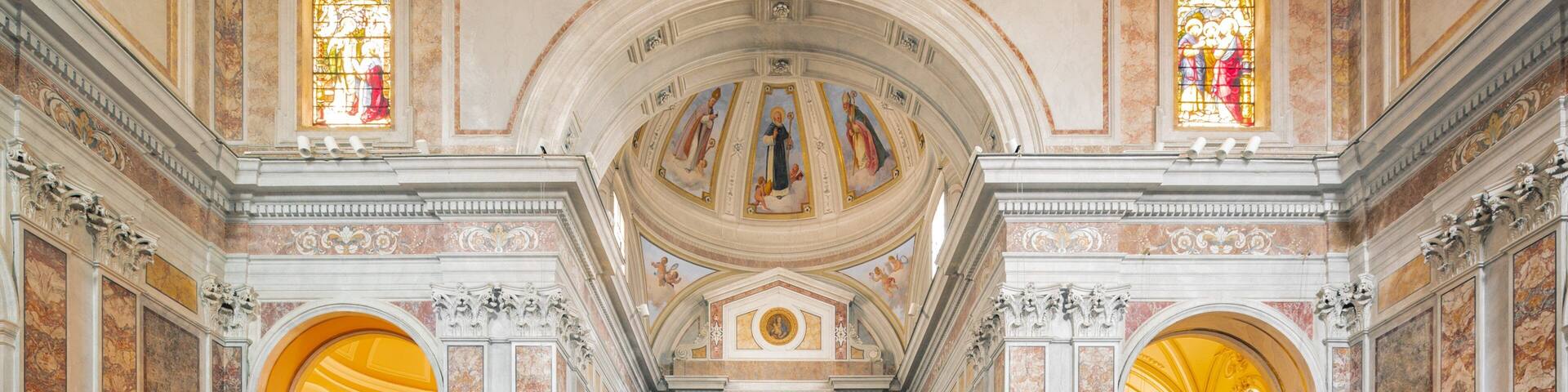 Sorrento Cathedral featuring interior views, a church or cathedral and religious elements