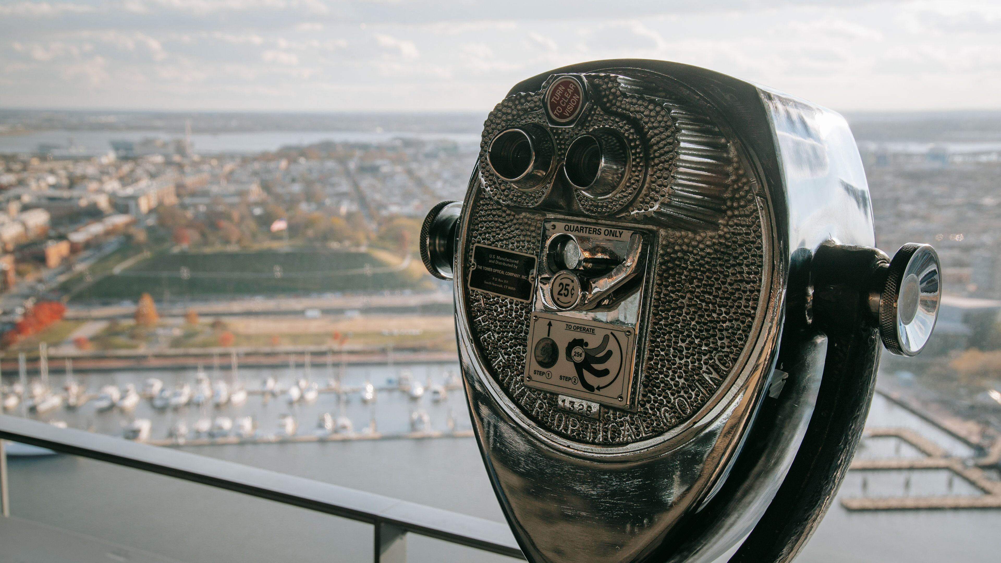 Top of the World Observation Level featuring views